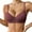 Brown, variant on Women's Thin Solid Color Comfortable Breathable Push Up Bra With Underwire Triple Breasted Bra Womens Comfortable Bra