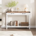thumbnail image 4 of Table Console avec 2 Tiroirs, Table d'Entrée, de Foyer et de Couloir pour Sofa, Organisateur de Rangement Multifonction pour Salon, 4 of 5