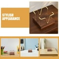 thumbnail image 3 of LOLIPPYY 2Pcs Square Desktop Memo Pad Holder Wood Black Walnut-Rose Gold Minimalist Design For Classroom, 3 of 8