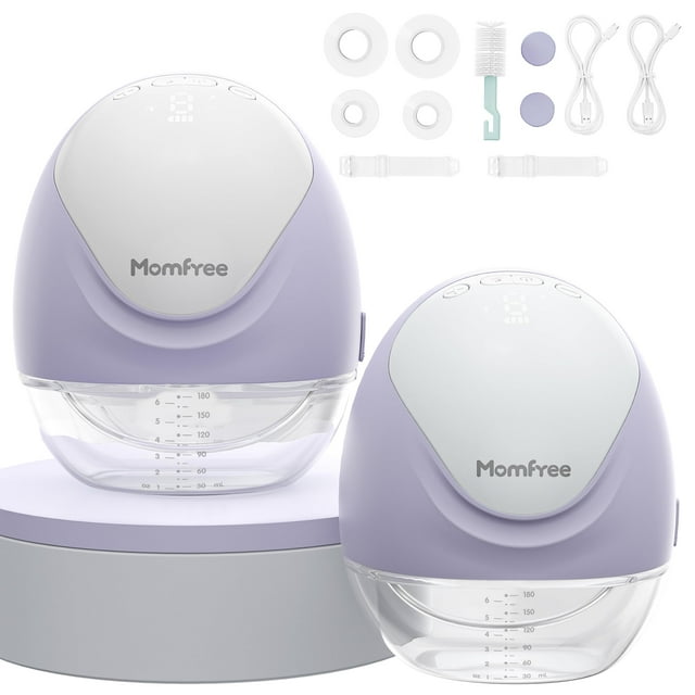 Extractor de leche portátil Momfree de 3 modos y 9 niveles con pantalla LED