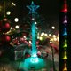 thumbnail image 1 of Muyoka Lámpara de fibra óptica de 9x15cm LED que cambia de Color en forma de árbol de Navidad, luz de fibra, lámpara de noche con pilas para Navidad Muyoka Hogar, 1 of 6