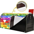 thumbnail image 5 of Peace Love Sign Magnetic Mailbox Cover Rainbow MailWraps Garden Yard Home Decor for Outside Oversized-25.4" x20.8"\u2026, 5 of 6