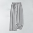 thumbnail image 2 of SnZhen Woman Wide Leg Pants Women's Fashion Fitness Sport Relaxed Loose Elastic Waist Long SweatPants Solid Color Bound Feet, 2 of 6
