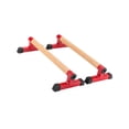 thumbnail image 4 of 2 barras de flexiones de madera con asas para hacer flexiones, barra de parada de manos, estructura robusta, estable y antigravedad. 50cm, 4 of 8