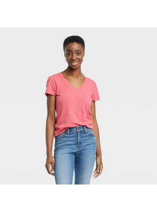 Women's Slim Fit Shrunken Rib Tank Top - Universal Thread™ Pink Xs