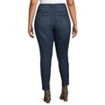 thumbnail image 4 of A3 Denim Women's Plus Destructed Skinny Jeans, Sizes 16-26, 4 of 5