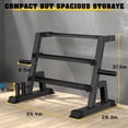 thumbnail image 3 of Dumbbell Rack Heavy Duty 3-Tier 1000 lb Capacity Home Gym Storage Stand, 3 of 7