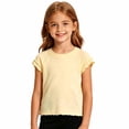 thumbnail image 2 of Zhanqunnn Girls Summer Ruffle Sleeve Blouse Lightweight Breathable Soft Daily Wear, Size 3-4 Years, 2 of 5