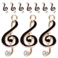 thumbnail image 4 of Miangastore 10 pcs DIY Music Notes Charms Jewelry Making Musical Notes Charms Metal Music Symbol Charms, 4 of 9