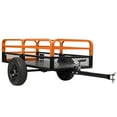 thumbnail image 2 of Utility Trailer,Garden Trailer,Trailer for Lawn Mower,Yard Trailer, Heavy-Duty Versatile Dolly Cargo Trailer,Tilt Bed and Foot-Operated Dump for Atvs, Utvs Lawn Garden Tractors, 2 of 9