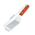 thumbnail image 3 of Stainless Steel Spatula with Wooden Handle Cooking Baking Spatula for Steak,Fish,Pancakes,Non- BBQ Turner,Griddle Spatula,Kitchen Utensil for Flipping,Serving Cake Decorating, 3 of 3