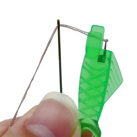 Ikeay Small Fish Shaped Plastic Needle Threader 20Pcs Small Green Clearance 20× Small Fish-Shaped Plastic Needle Threaders Promotion Sale