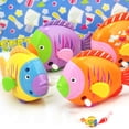 thumbnail image 3 of ziyahi Newborn Baby Children Plastic Clockwork Toy Cute Colorful Fish Moving Tails Fish Wind Up Toy, 3 of 6