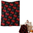 thumbnail image 2 of Halloween Cozy Flannel Throw Blanket 70x100cm, Soft Reversible Blanket for Couch Sofa, Seasonal Fall Decor, Lightweight Warm Nap Blanket for Adults, Kids, Machine Washable, 2 of 9