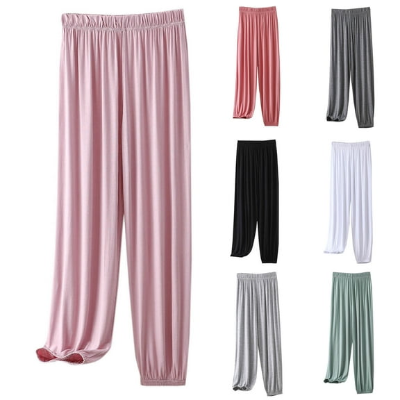 Women's Plus Size Sleep Pants Akafmk Women's Pajama Pants Soft Sleepwear Bottom Pants Comfy Home Pants Lightweight Loungewear Pants with Pockets
