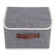 thumbnail image 4 of Caja de ropa plegable BuyWeek organizador de almacenamiento de tela de Algodón y lino Gris 26 x 20 x 17 cm, 4 of 12