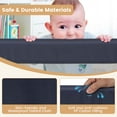 thumbnail image 4 of Babyjoy 60" Toddler Foldable Bed Rail with Adjustable Safety Strap Bedrail Guard Gray, 4 of 7