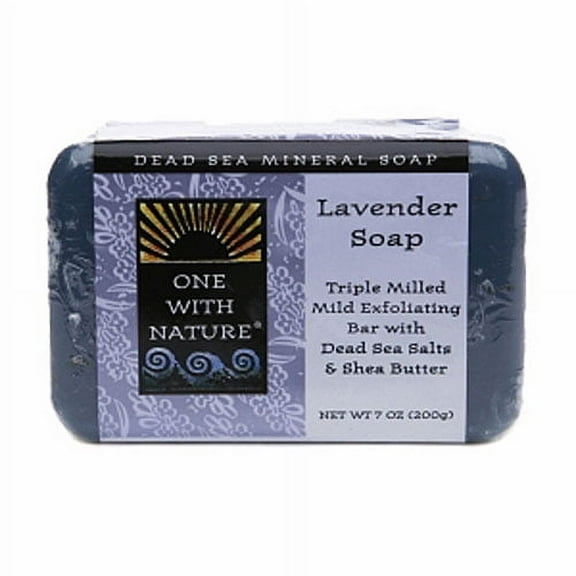 One With Nature Dead Sea Mineral Bar Soap, Lavender - 7 Oz, 2 Pack