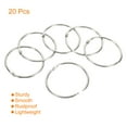 thumbnail image 3 of Unique Bargains Metal Binder Rings, Silver Tone, 20 Pack, 3 of 5