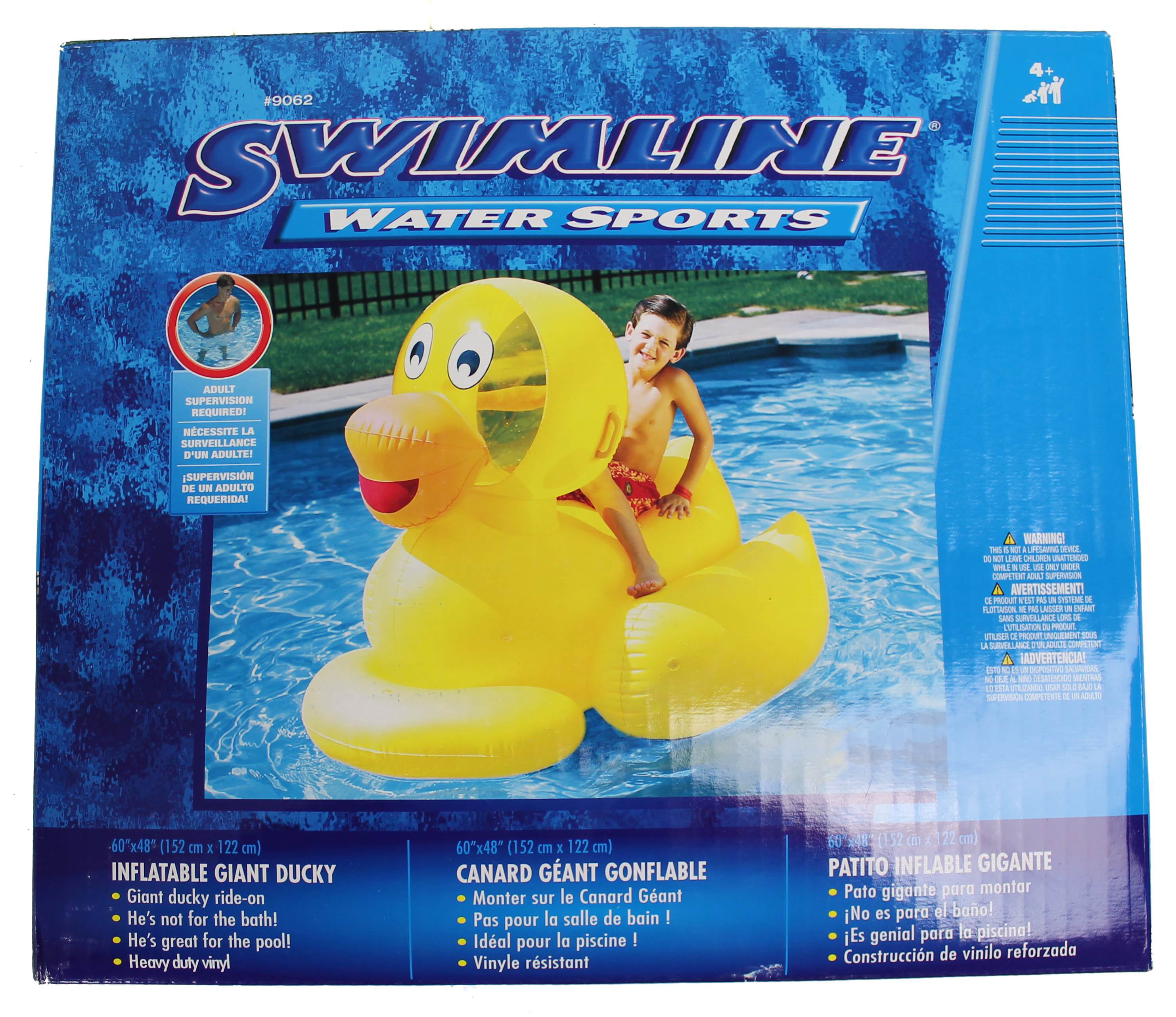Swimline 9062 Giant Ducky Inflatable Ride-on Pool Float for sale online 