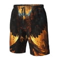 thumbnail image 4 of Pofeuu Cool Black Eagle Prin Men's Swim Trunks Quick Dry Bathing Suit Swimming Board Shorts Mesh Lining Beach Swimwear-Medium, 4 of 6