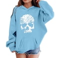 thumbnail image 2 of Girls Halloween Print Hoodie Long Sleeve Casual Pullover Top For Kids, 2 of 4