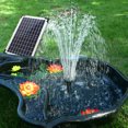 thumbnail image 4 of OULII Garden Fountain Solar Powered Water Feature Black PP 1Set For Lawn, 4 of 8