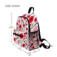 thumbnail image 3 of FORMRS School Backpack with Front Zippered Pocket 12" Student Travel Daypack, Pink Floral, 3 of 6
