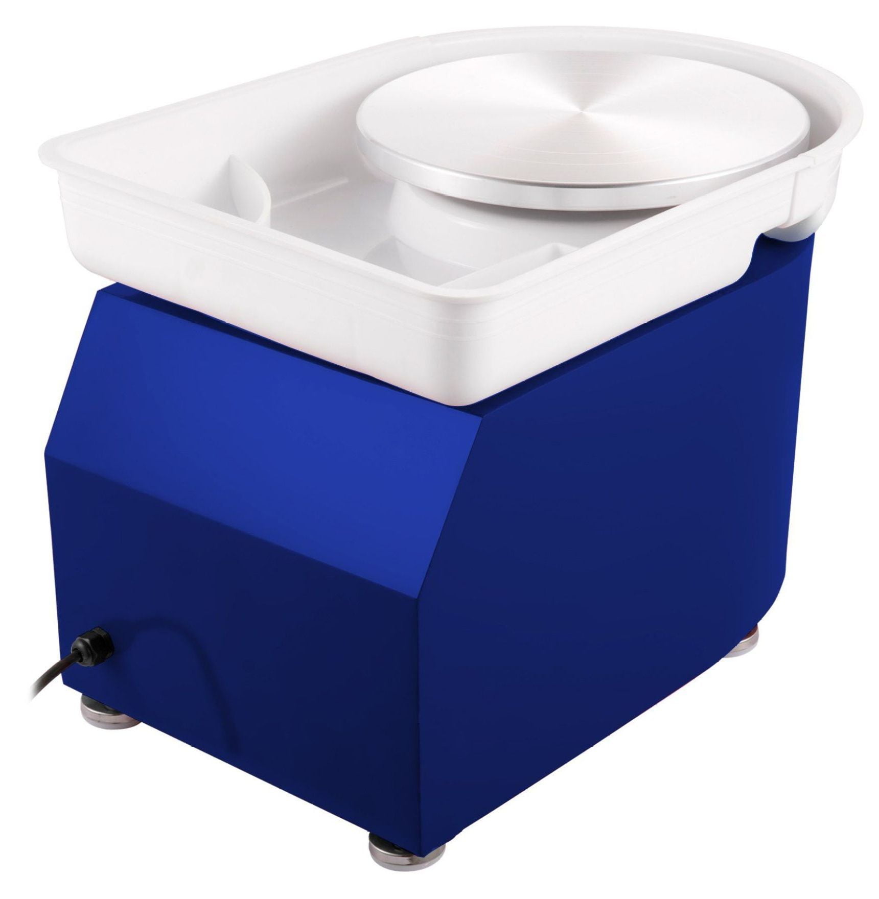 Pottery Wheel 11" 350W Electric Pottery Forming Machine with Foot Pedal, 18-Piece Clay Tool Kit, for Art, DIY, Home Craft - Blue