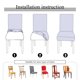 thumbnail image 4 of Fundas para sillas con respaldo alto, Jacquard, elásticas, tamaño XL, para comedor, protectores de asiento antisuciedad, fácil cuidado, 2 uds., 4 of 7