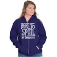 thumbnail image 5 of Funny Grandma Spoiled Grandchildren Zip Hoodie Sweatshirt Women Brisco Brands 4X, 5 of 6