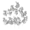 thumbnail image 1 of Homeford Organza Corsage Flowers, 6-inch, 12-count, Silver, 1 of 3