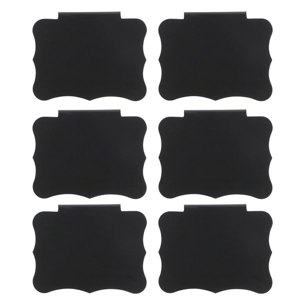 10pcs Black Clip on Tag Label Holders Basket Labels Clip Plastic