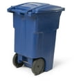 thumbnail image 6 of Toter 64-Gallon Blue Polyethylene Trash Can With Quite Rubber Wheels and Lid, 6 of 8