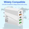 thumbnail image 2 of pitrice 65W PD Charger USB Smartphone Charging Adapter with Type-C PD+3USB Cell Phone Chargers & Power Adapters, 2 of 7