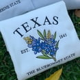thumbnail image 3 of Embroidered Texas Bluebonnet Sweatshirt, 3 of 5