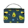 thumbnail image 3 of Yiaed Avocado in Space Print Makeup Bag Travel Cosmetic Bags for Women Girls Zipper Pouch Makeup Organizer, 3 of 4