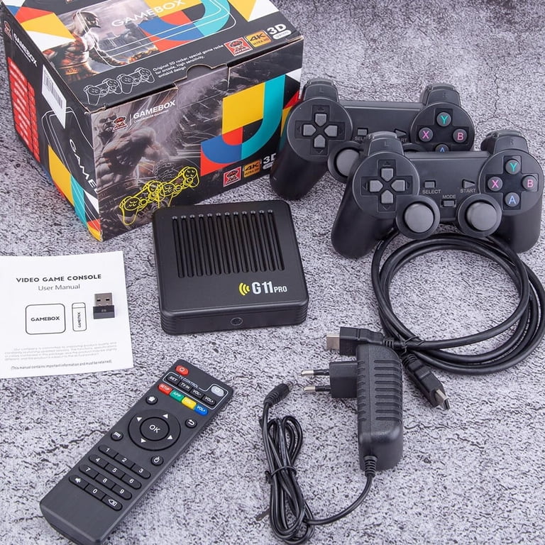 G11 Pro 4K Retro Game Box, Plug and Play Video Games with 2