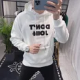 thumbnail image 2 of Sudaderas con capucha para hombre, ropa de hip hop con capucha para hombre, ropa de calle blanca gráfica, emo, divertida, de diseñador, overfit, novedad e invierno, 2 of 5