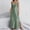 Army Green, variant on Dresses Spaghetti Strap Solid Color Dinner Dress V Neck Sleeveless Regular Fit Womens Long Dresses Holiday Breathable for Club and Bar XL