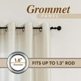 thumbnail image 3 of Regal Home 84" Long Light Filtering Grommet Window Curtain Panel Set of 2, Ivory, 3 of 6