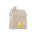 thumbnail image 5 of Clerance! PawCasa White Ceramic LED Christmas House LightUp Ornament Design Varies, 5 of 7