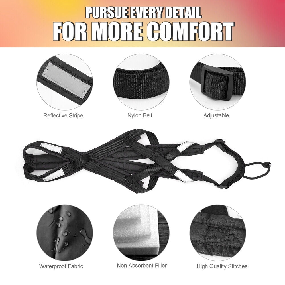 Pet Artist Pet Dog Weight Pulling Harness Reflective Training Sledding Vest Adjustable for Medium Large Breeds Rottweier Mastiff Pitbull