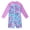 Purple, variant on LYMAYTER 4-9Y Girls Long Sleeve Swimsuit Onesies UPF 50  UV Swimwear Zipper Rash Guard Bathing Suit for Kids Toddler