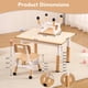 thumbnail image 3 of QinaQin Mesa infantil con 4 sillas, altura ajustable y superficie para dibujar, incluye organizador y patas antiderrapantes, ideal para niños de 2 a 10 años, 3 of 6