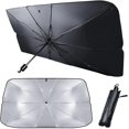 thumbnail image 1 of Car Windshield Sun Shade Covers, Universal Foldable Front Windscreen Sun Shade Protector, UV Rays He, 1 of 4