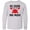 AC-Heather Grey, variant on Inktastic My Cousin Loves Me Boys Long Sleeve Youth T-Shirt