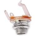 thumbnail image 2 of 1/4 inch Mono Jack Socket Stratocaster Replacement Connector Female Panel Mount for Bass Electric 10Pcs, 2 of 5
