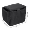 thumbnail image 2 of Raindrops Water Resistant Black Camera Lens Case Bag with Shockproof Padding and Polyester Material, 2 of 6