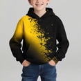 thumbnail image 2 of CYRBOKO Boys Sweatshirts, Casual Long Sleeve Gradient Printed Hooded Pullover Tops Yellow Size 13-14 T, 2 of 7